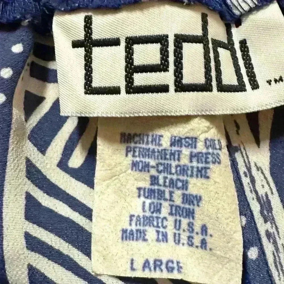 Vintage 80s Teddi Trouser Blouse Shorts Women’s 26” Waist - Picture 5 of 11